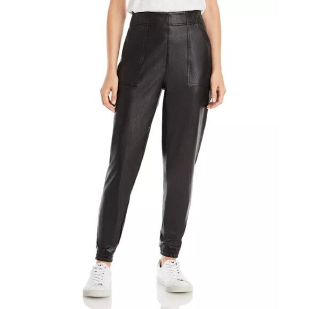 SPANX Faux Leather Jogger Pants